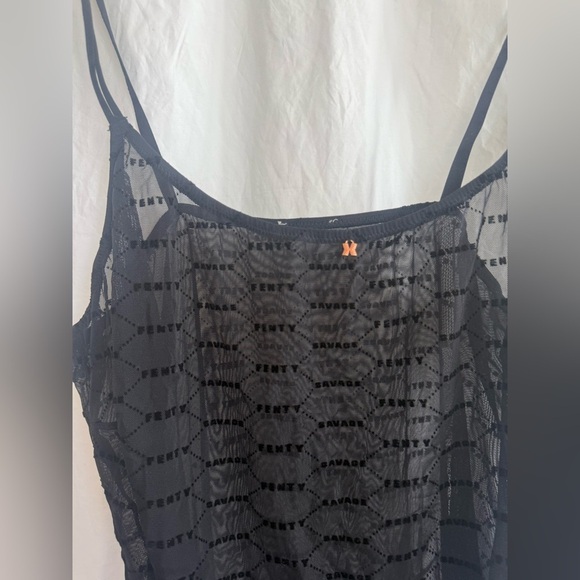 Savage X Fenty sheer black lingerie dress Size Large - Picture 5 of 14